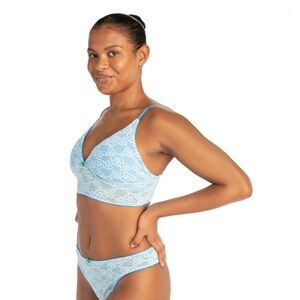 Women’s Parade Lace Bralette & Thong Panty 2-Piece Set Size S